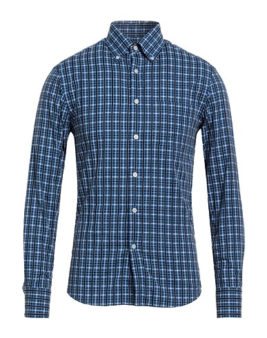 DUNHILL Checked shirt Blue 100% Cotton