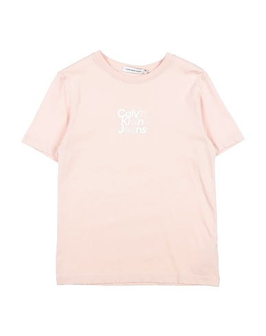 CALVIN KLEIN JEANS T-shirt Rosa chiaro 100% Cotone