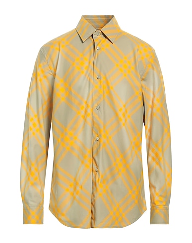 BURBERRY Checked shirt Beige 100% Cotton