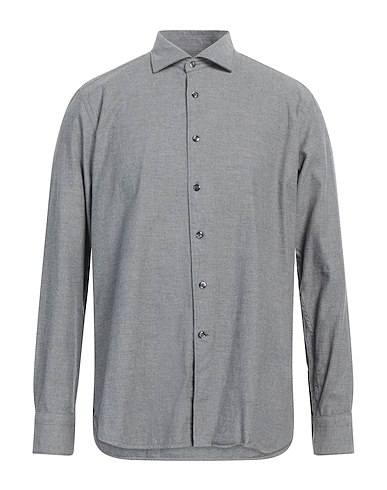 TINTORIA MATTEI 954 Solid colour shirt Grey 100% Cotton