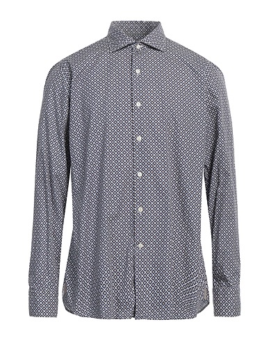 TINTORIA MATTEI 954 Patterned shirt Blue 100% Cotton
