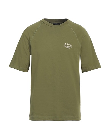 A.P.C. Basic T-Shirt Military green 100% Cotton