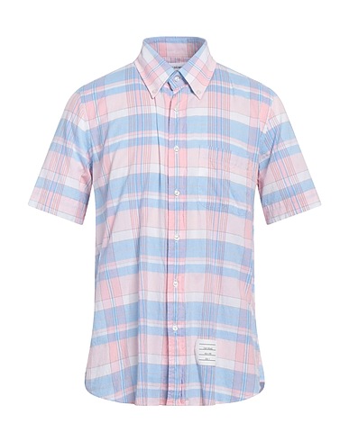 THOM BROWNE Checked shirt Pink 100% Cotton