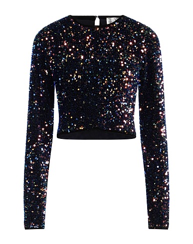 FORTE_FORTE Top Midnight blue 92% Polyester, 8% Elastane