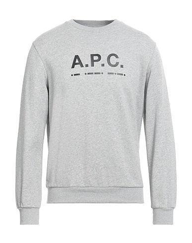 A.P.C. Sweatshirt Light grey 100% Cotton, Elastane