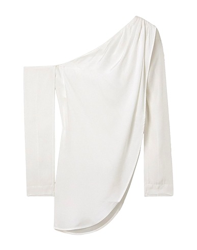 GAUGE81 One-shoulder top White 100% Silk