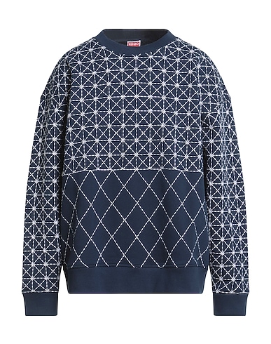 KENZO Sweatshirt Navy blue 100% Cotton, Elastane, Polyester, Wool