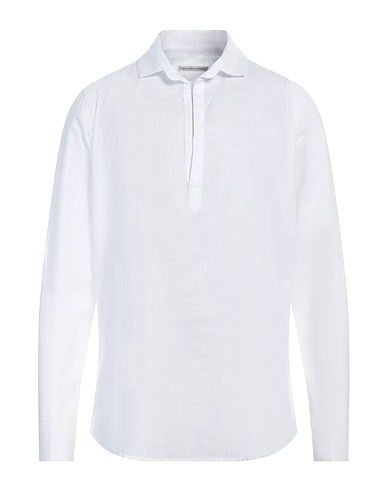 GREY DANIELE ALESSANDRINI Solid color shirt White 100% Cotton