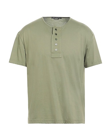 DANIELE ALESSANDRINI T-shirt Military green 50% Polyester, 50% Cotton