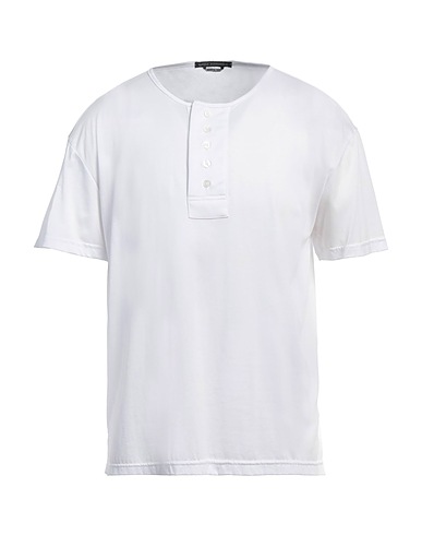 DANIELE ALESSANDRINI T-shirt BIANCO 50% Polyester, 50% Cotton
