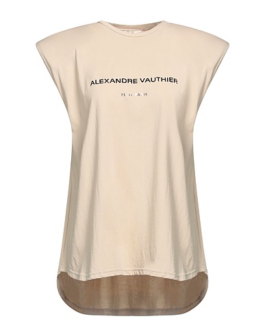 ALEXANDRE VAUTHIER T-shirt Beige 100% Cotton