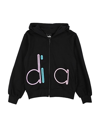 DIADORA Sweatshirt Schwarz 100% Baumwolle