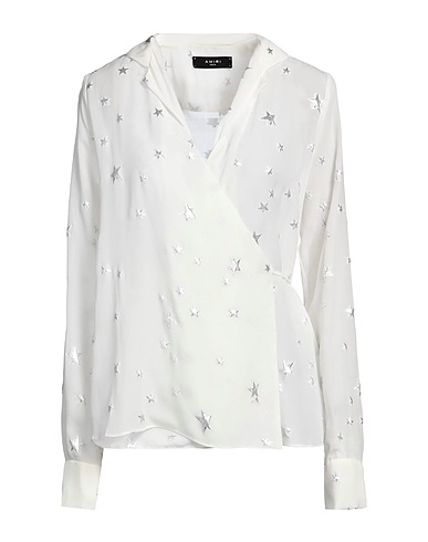 AMIRI Top White 72% Silk, 28% Metallic Polyester
