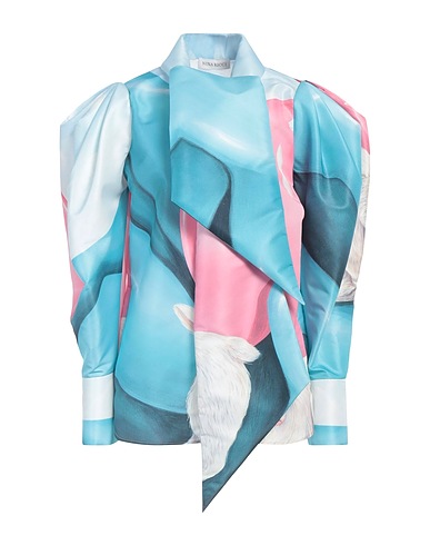 NINA RICCI Patterned shirts & blouses Azure 100% Polyester