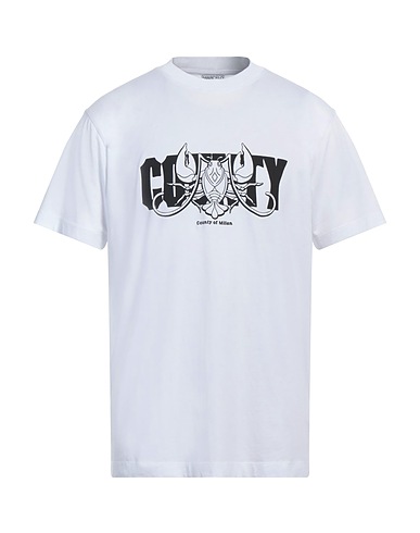 MARCELO BURLON T-shirt White 100% Organic cotton, Elastane, Polyester