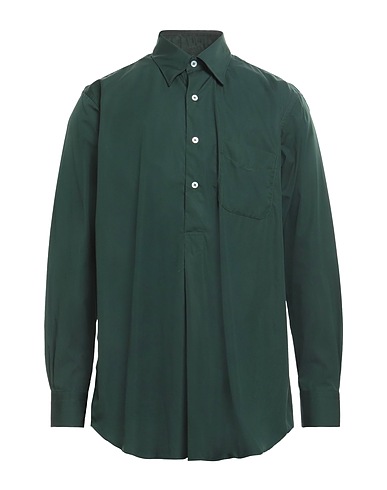 APPLETREES Solid colour shirt Dark green 100% Cotton