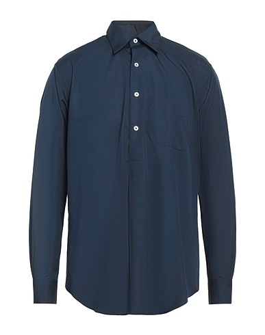 APPLETREES Solid color shirt BLU NOTTE 100% Cotton