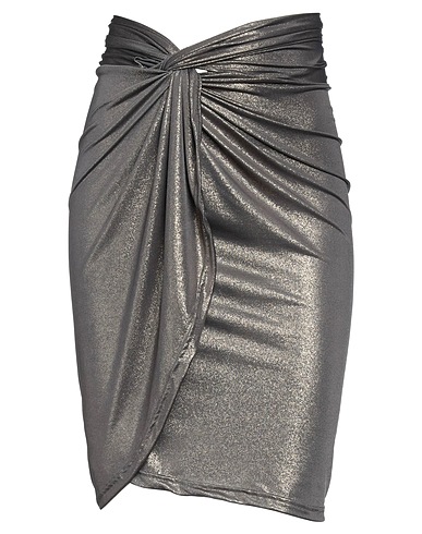 COTAZUR Midi skirt Bronze 94% Polyester, 6% Elastane