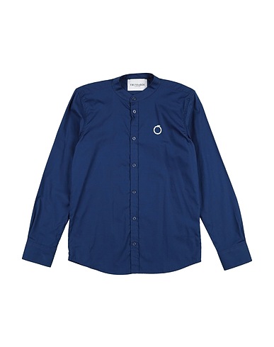 TRUSSARDI JUNIOR Patterned shirt Blue 100% Cotton
