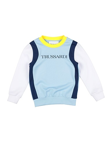 TRUSSARDI JUNIOR Sweatshirt Sky blue 75% Polyester, 25% Cotton