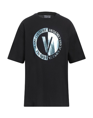 VERSACE JEANS COUTURE TOPWEAR Nero 100% Cotone