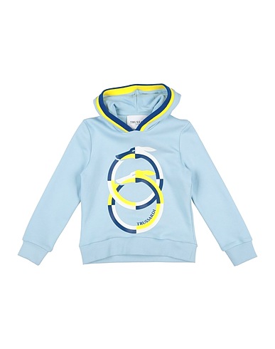 TRUSSARDI JUNIOR Sweatshirt Himmelblau 100% Baumwolle