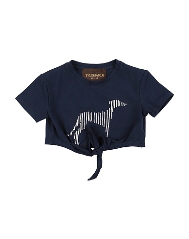 TRUSSARDI JUNIOR T-shirt Midnight blue 95% Cotton, 5% Elastane