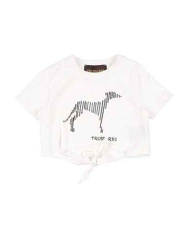 TRUSSARDI JUNIOR T-shirt White 95% Cotton, 5% Elastane