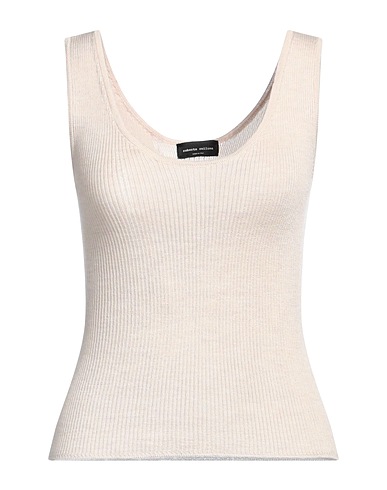 ROBERTO COLLINA Top Beige 100% Merino Wool