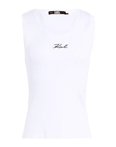 KARL LAGERFELD Top LOGO RIB TANK TOP
 100% Organic cotton
