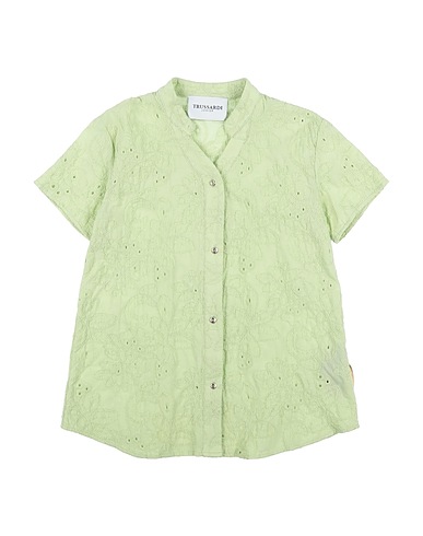 TRUSSARDI JUNIOR Solid colour shirts & blouses Light green 100% Cotton