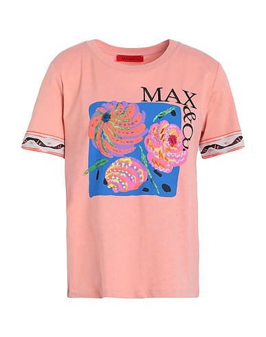 MAX&Co. T-shirt CALIBRI  Salmon pink 100% Cotton