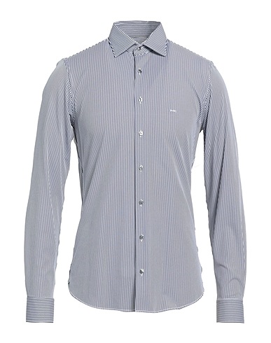 MICHAEL KORS MENS Striped shirt Midnight blue 85% Nylon, 15% Elastane