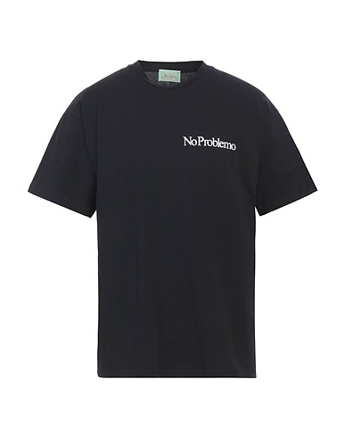 ARIES Basic T-Shirt Schwarz 100% Baumwolle