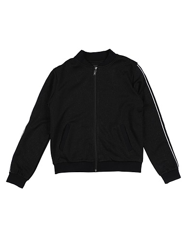 FUN & FUN Hooded track jacket  Black 95% Polyester, 5% Elastane