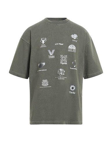 CHILDREN OF THE DISCORDANCE T-shirt Verde militare 100% Cotone