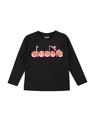 DIADORA T-Shirt Schwarz 100% Baumwolle