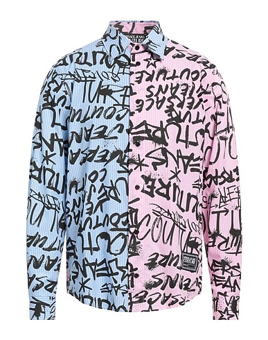 VERSACE JEANS COUTURE Striped shirt Pink 100% Cotton