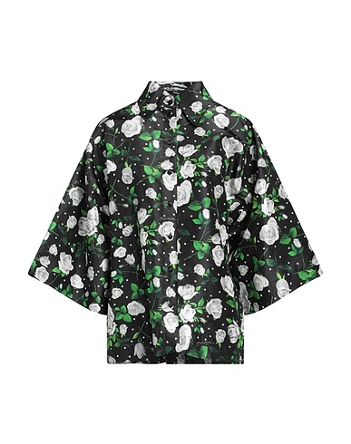 DOLCE&GABBANA Floral shirts & blouses Black 100% Silk