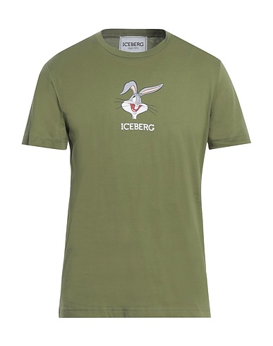 ICEBERG T-shirt Military green 100% Cotton