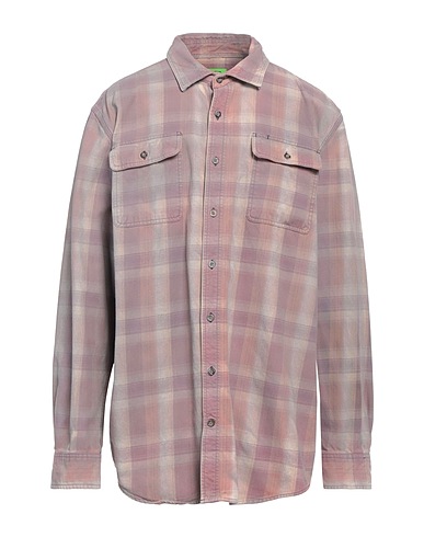 NOT SO NORMAL Checked shirt Antique rose 100% Cotton