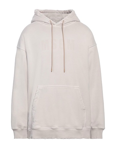 MSGM Felpa Grigio chiaro 100% Cotone