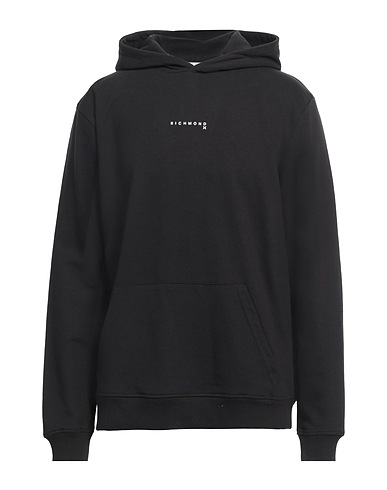RICHMOND X Hooded sweatshirt Black 87% Cotton, 13% Polyester