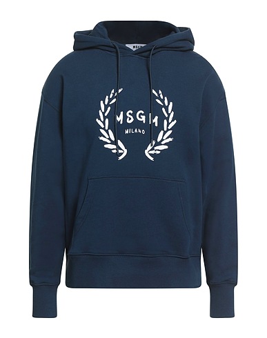 MSGM Hooded track jacket  Navy blue 100% Cotton