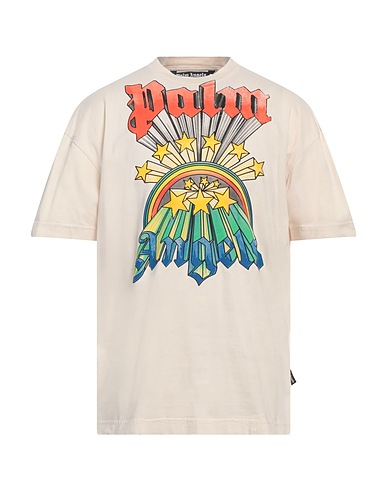PALM ANGELS T-shirt Beige 100% Cotton