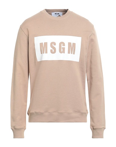 MSGM Sweatshirt Beige 100% Cotton