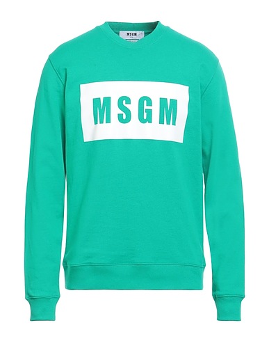 MSGM Sweatshirt VERDE CHIARO 100% Baumwolle