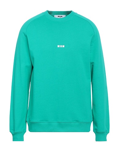 MSGM Sweatshirt Emerald green Cotton