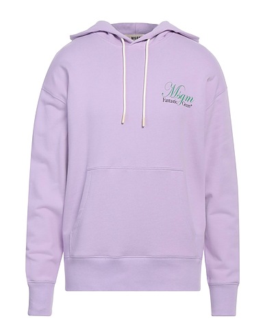 MSGM Felpa FANTASTIC GREEN Lilla 100% Cotone organico