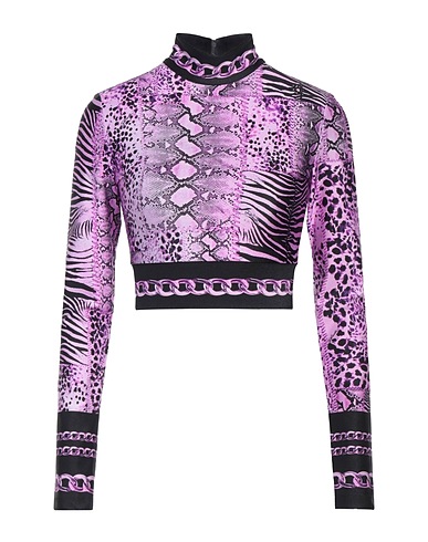 JUST CAVALLI Crop top Pink 80% Polyamide, 20% Elastane